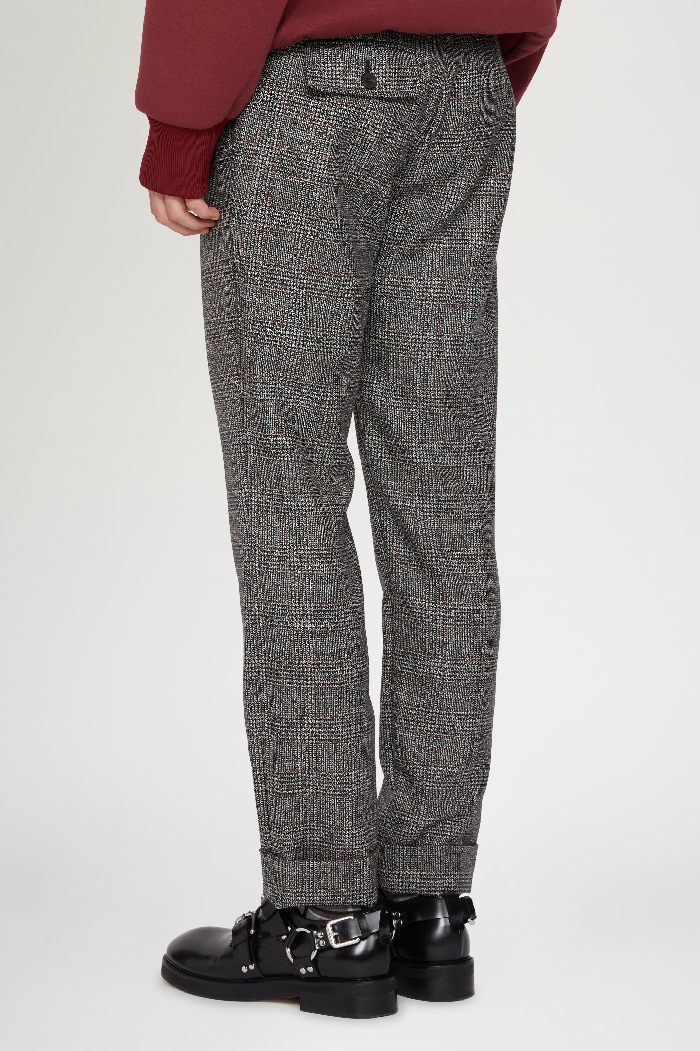 Grey Regular-Fit Pants in Wool - Image 3