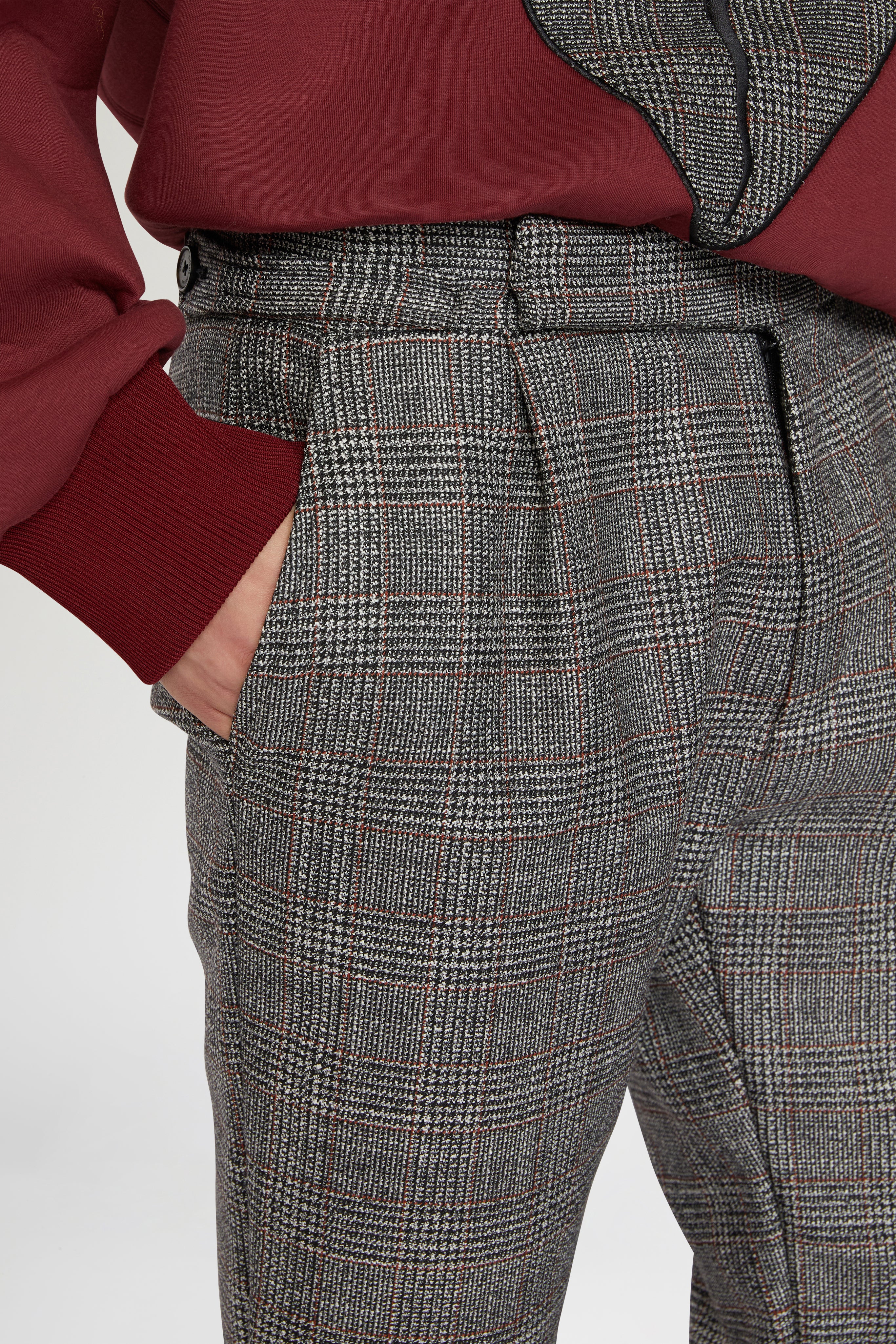 Grey Regular-Fit Pants in Wool - Image 4