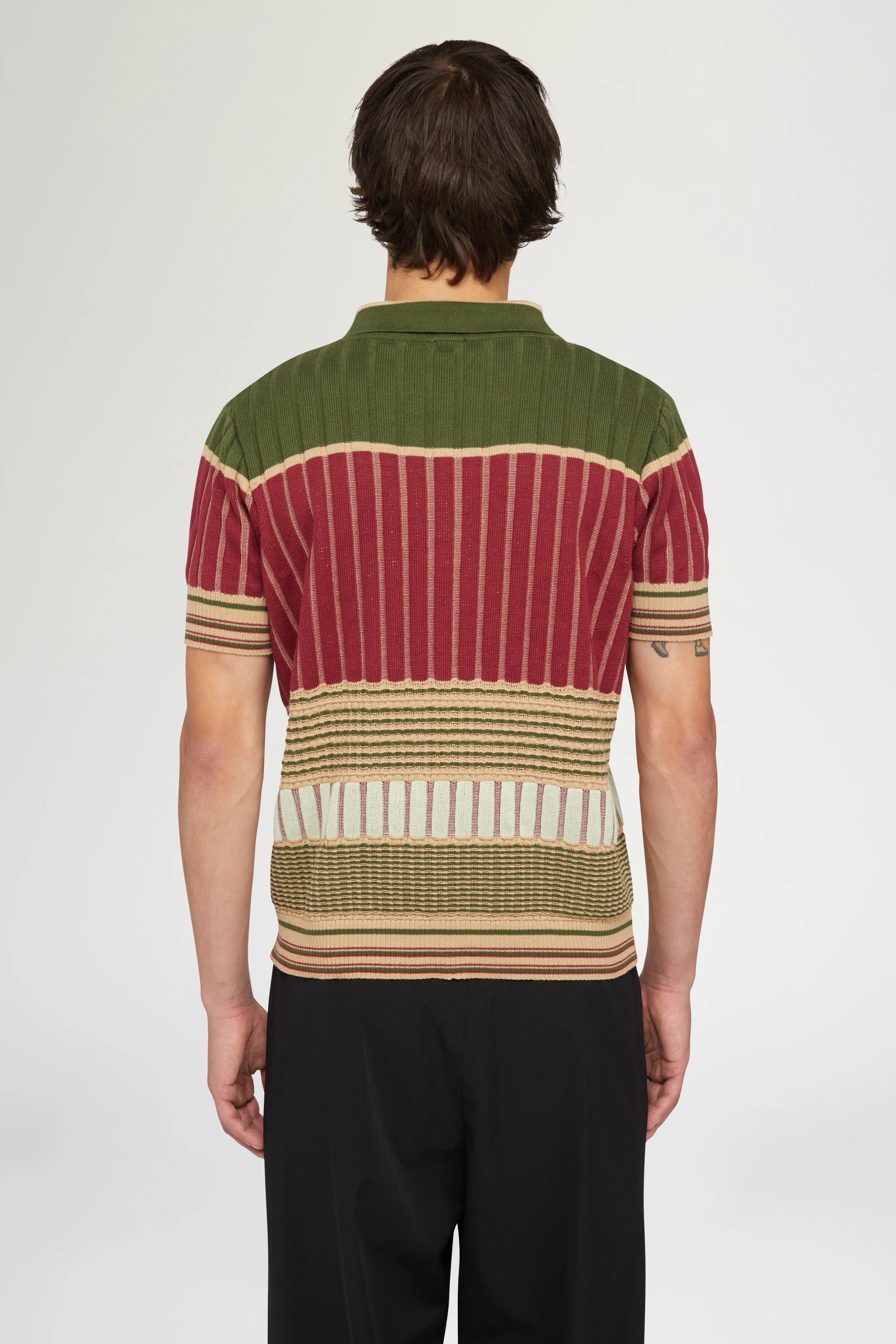 Red & Green Knit Polo - Image 5