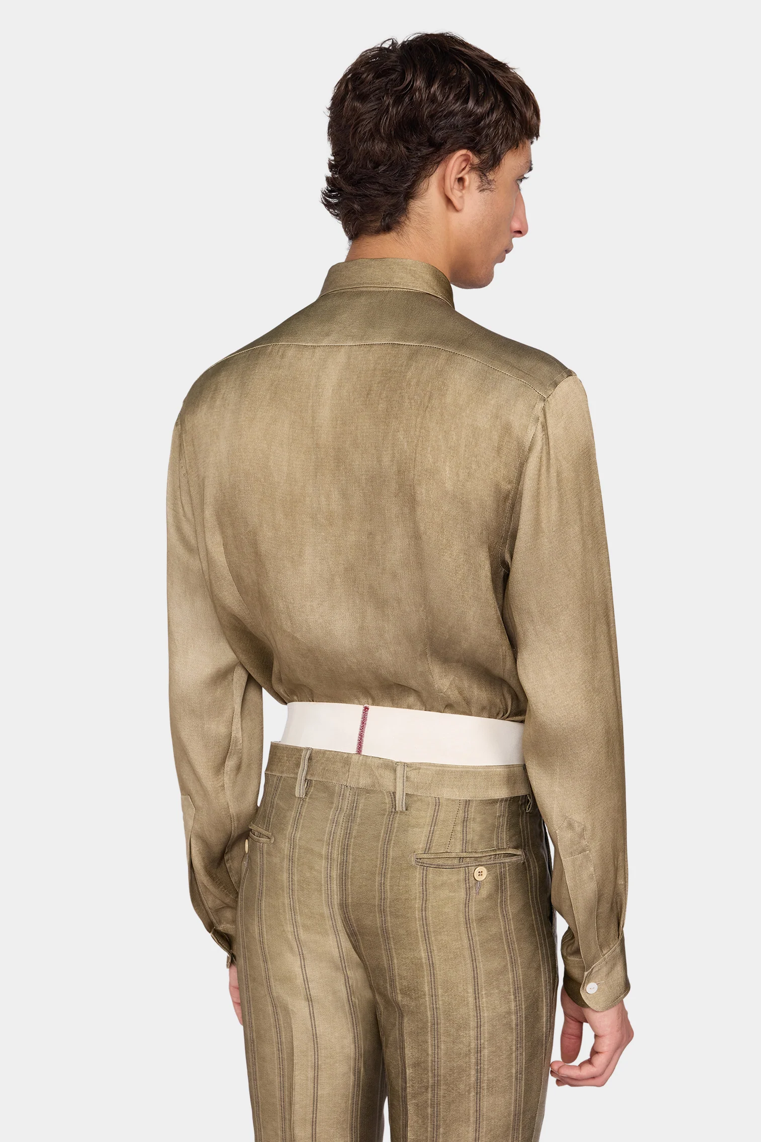 Gold Satin Shirt - Image 3