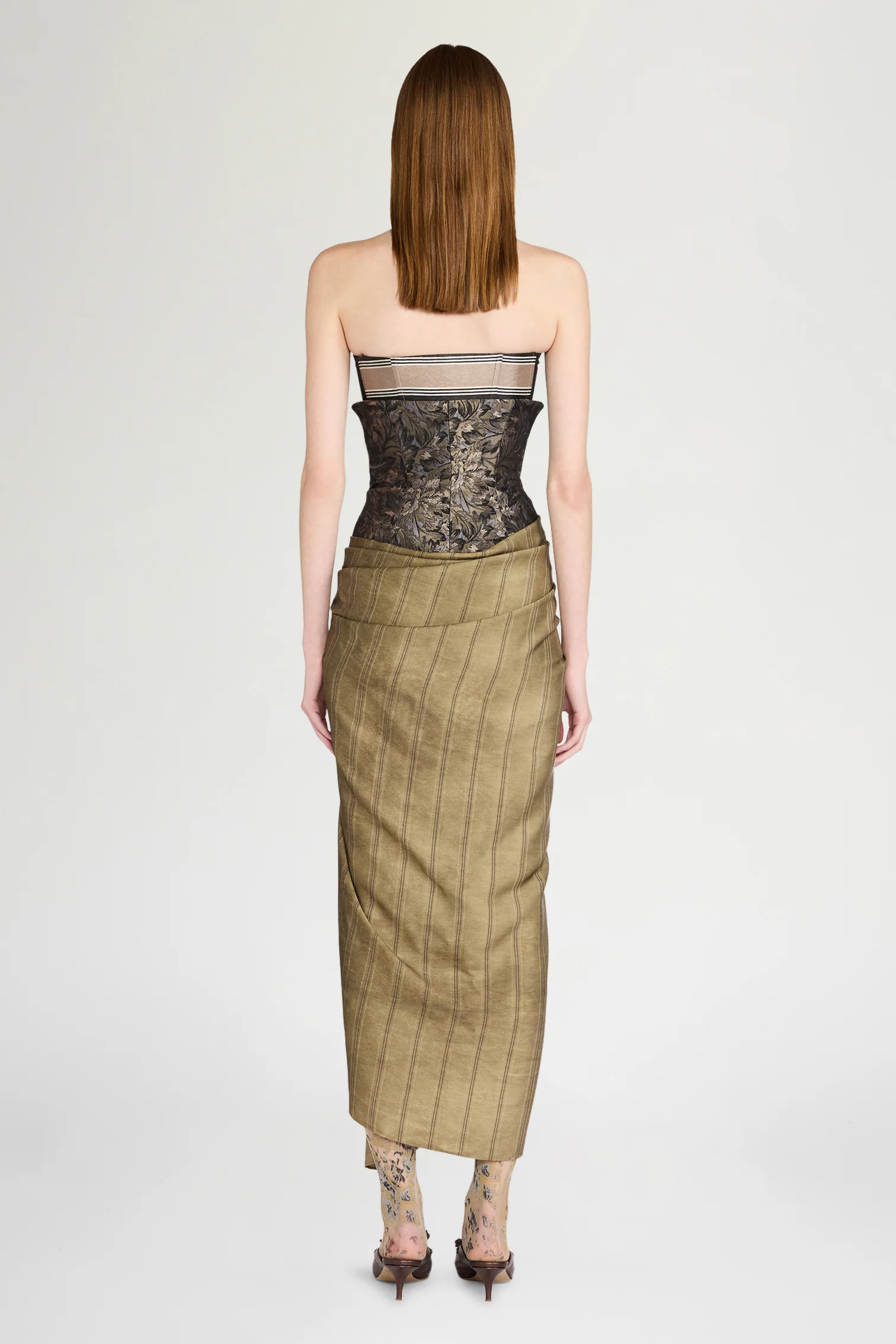 Deconstructed Bustier Dress - Image 3